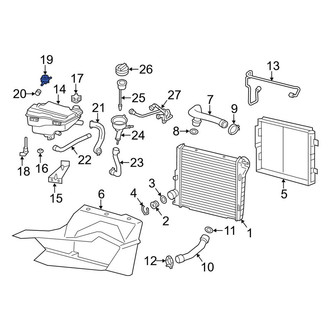 Porsche OE - Engine Coolant Overflow Hose Adapter