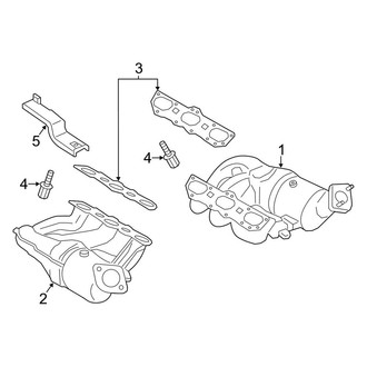 Porsche OE - Exhaust System - Exhaust Manifold
