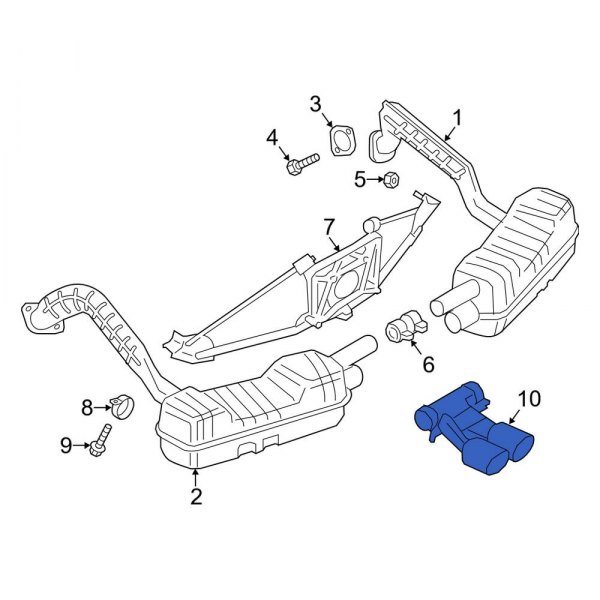 Exhaust Tail Pipe Tip