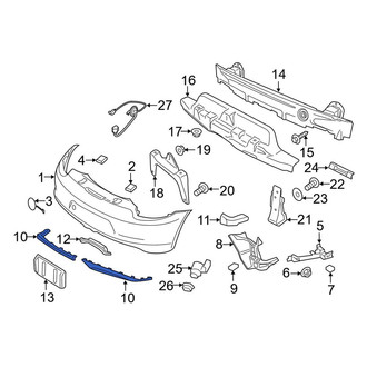 Porsche OE - Rear Bumper Trim