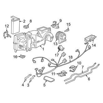 Porsche OE - Air Conditioner & Heater - Evaporator & Heater Components