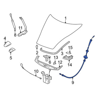Porsche OE - Front Hood Release Cable