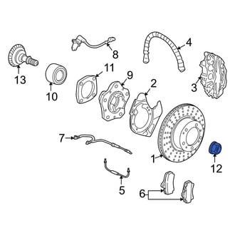 Porsche OE - Rear Axle Nut
