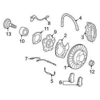 Porsche OE - Front Suspension - Brake Components (Roadster)