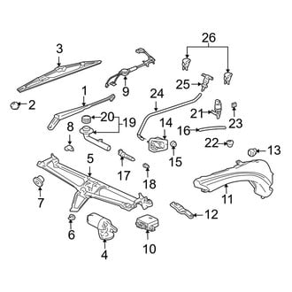 Porsche OE - Windshield - Wiper & Washer Components