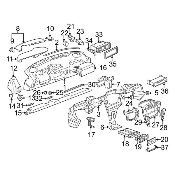 Ignition Lock Escutcheon Clip