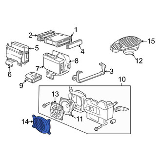 Porsche OE - Center Lower Speaker Cover