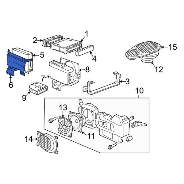 Radio Amplifier Bracket