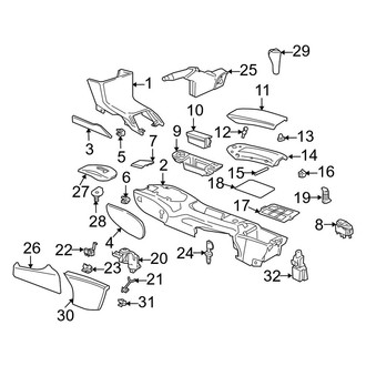 Porsche OE - Center Console