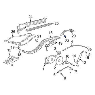 Porsche OE - Convertible Top Hinge Nut