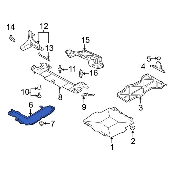 Floor Pan Splash Shield