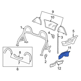 Porsche OE - Upper Roll Bar Insulator