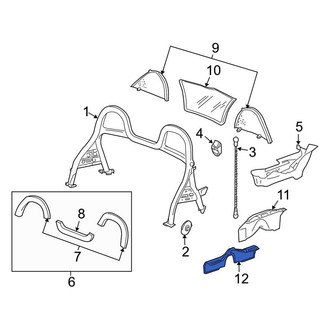 Porsche OE - Lower Roll Bar Insulator