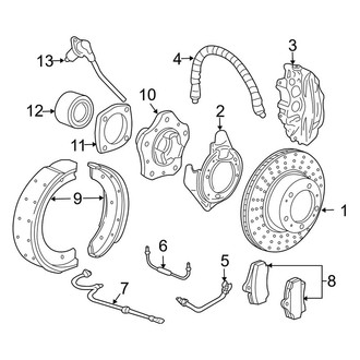 Porsche OE - Rear Suspension - Brake Components (Roadster)