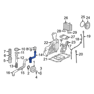 Porsche OE - Engine Oil Filler Tube