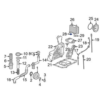 Porsche OE - Inner Engine Oil Cooler Gasket