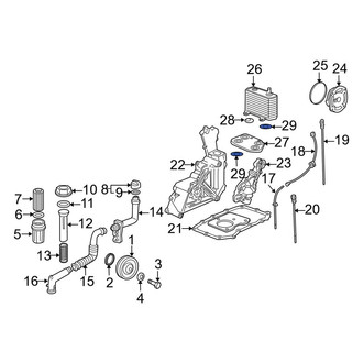 Porsche OE - Inner Engine Oil Cooler Gasket