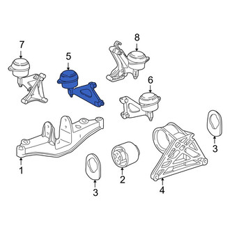 Porsche OE - Right Manual Transmission Mount Bracket