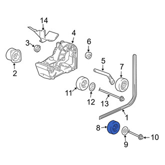 Porsche OE - Upper Accessory Drive Belt Idler Pulley