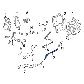 Porsche OE - Engine Coolant Pipe