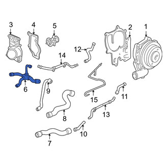 Porsche OE - Engine Coolant Pipe