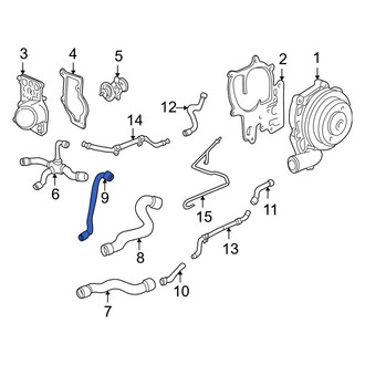 Porsche OE - Engine Coolant Pipe