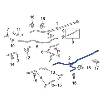 Porsche OE - Engine Coolant Pipe
