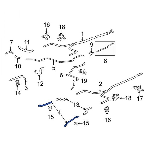 Engine Coolant Pipe