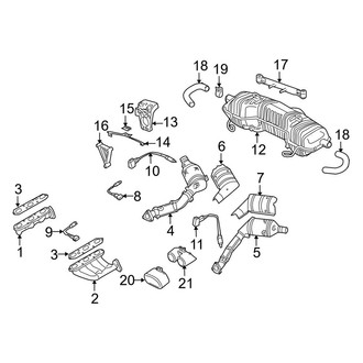 Porsche OE - Exhaust System - Exhaust Components (Roadster)