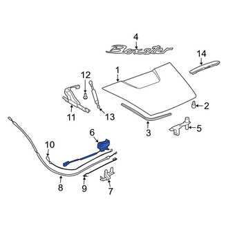 Porsche OE - Rear Lower Deck Lid Latch