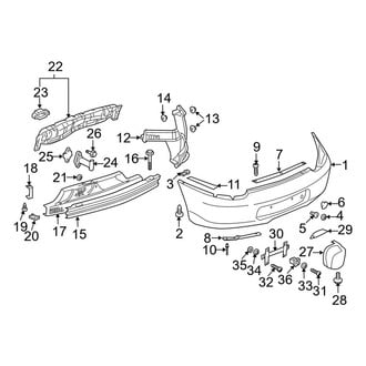 Porsche OE - Rear Bumper - Bumper & Components