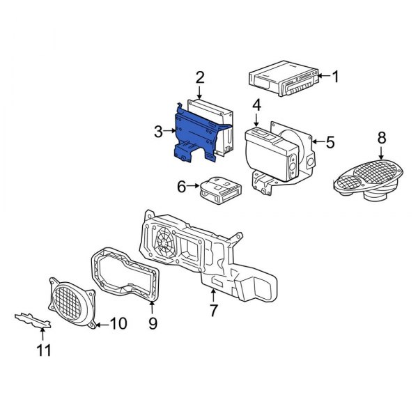 Radio Amplifier Bracket