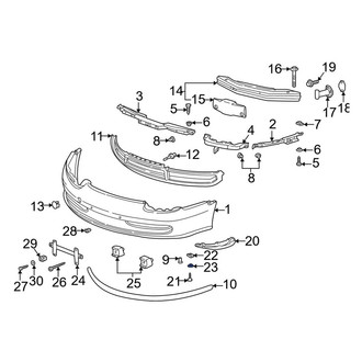 Porsche OE - Bumper Trim Insulator