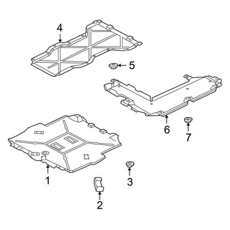 Porsche OE - Front Structural Components - Splash Shields (996 Body Code)