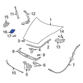 Porsche OE - Hood Emblem Gasket