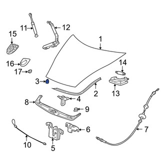 Porsche OE - Front Hood Stop Buffer