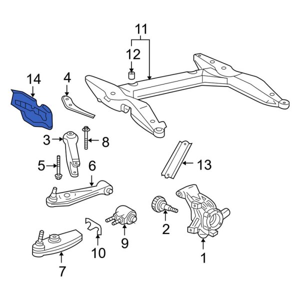 Radiator Support Air Deflector