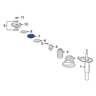 Porsche OE - Front Suspension Strut Bearing