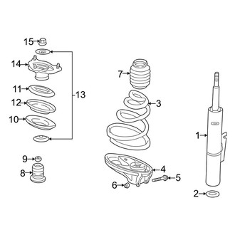 Porsche OE - Front Suspension - Struts & Components