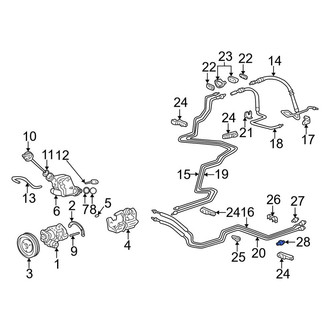 Porsche OE - Power Steering Return Line End Fitting