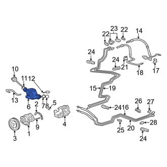 Porsche OE - Lower Power Steering Reservoir