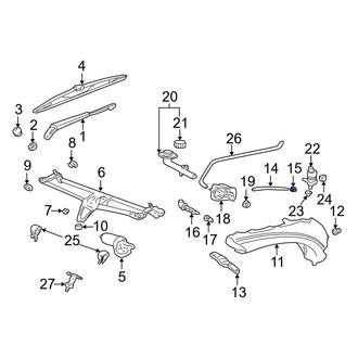 Porsche OE - Washer Fluid Reservoir Filler Pipe Seal