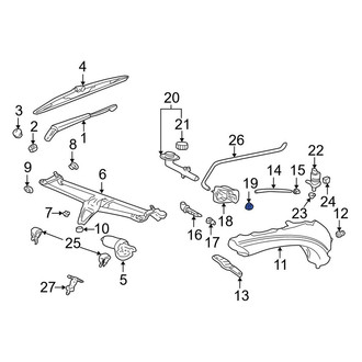 Porsche OE - Washer Fluid Reservoir Filler Pipe Seal