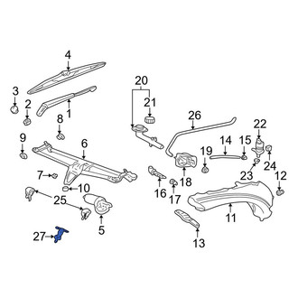Porsche OE - Front Windshield Washer Hose Connector