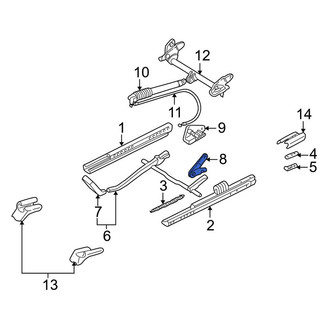 Porsche OE - Front Left Seat Lift Support Bracket