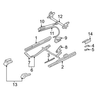 Porsche OE - Seats & Tracks - Tracks & Components (Manual Adjust)