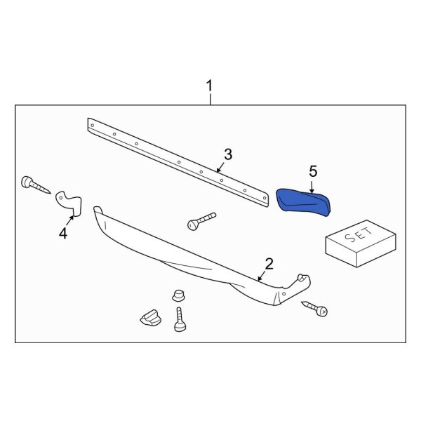 Rocker Panel Molding Cap