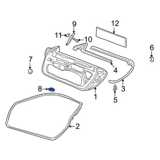 Porsche OE - Lower Door Plug