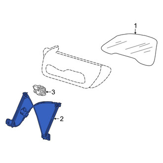 Porsche OE - Front Left Window Regulator