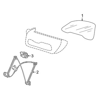 Porsche OE - Door - Glass & Hardware (Carrera / Turbo 996 Body Code)